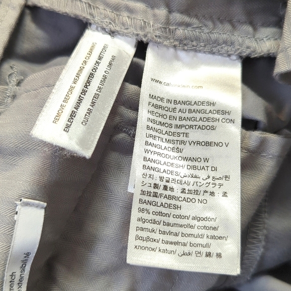 Calvin Klein Men's Body Fit Stretch Gray Pants Size 40x32 - Picture 8 of 12